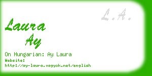 laura ay business card